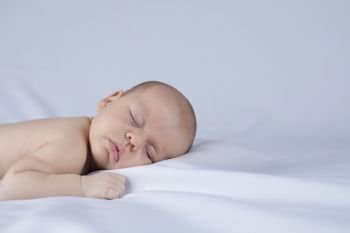 Beautiful newborn baby sleeping. Sleeping, Beautiful newborn baby