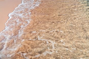 Sea wave on sandy beach
