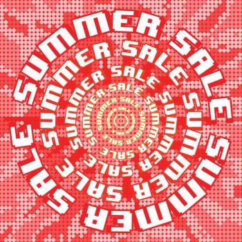 Sale5. Abstract poster with Summer Sale. Vector illustration.