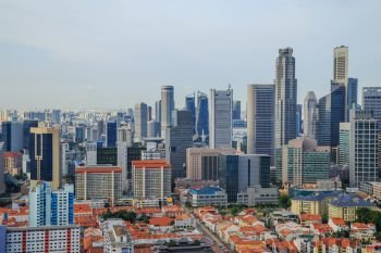 cityscape view of Singapore city