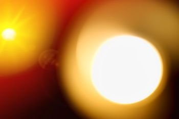 Orange sun on black background with optic flare. Orange sun on black background with optic flare hd