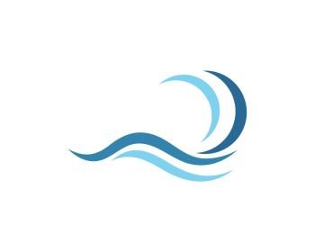 Wave Logo Template vector. Water Wave symbol and icon Logo Template vector