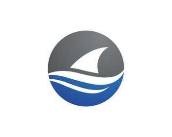 Shark illustration Logo Template Vector.
