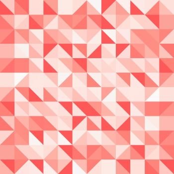 Abstract red triangle and square in red or orange color pattern, Vector illustration, copy space