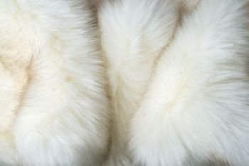 white artificial fur texture