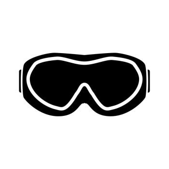 Ski goggles icon .