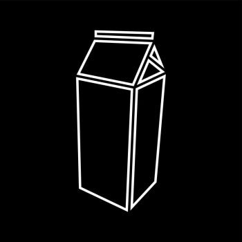 Package for milk icon .