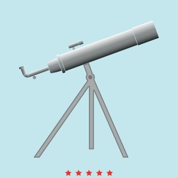 Telescope icon .. Telescope  icon .