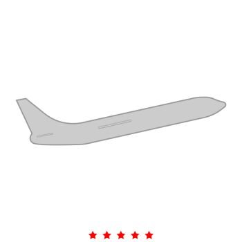 Airplane icon .  Flat style. Airplane icon . It is flat style