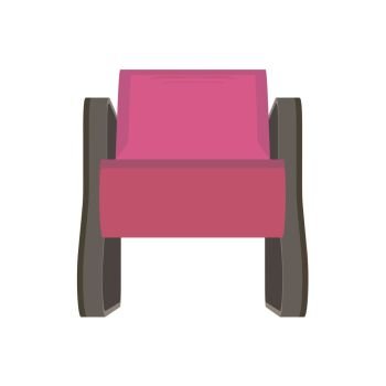 Armchair icon vector furniture flat isolated chair style illustration interior