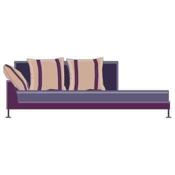 Sofa vector icon couch furniture illustration design isolated interior modern home