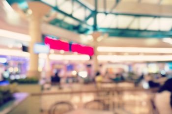 Blurred of Abstract blur shopping mall and department store interior for background