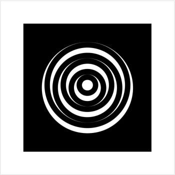 Concentric Circle Abstract Shape Vector Art Illustration. Concentric Circle Abstract Shape