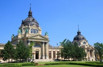 Szechenyi thermal spa in Budapest, Hungary