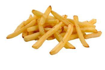 Fries isolated on white