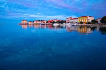 Town of Porec morning sunrise view, Istria region of Croatia