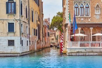 canal with buildings in Venice, Italy