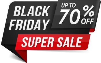 Black Friday Super Sale. Black Friday super sale banner, vector eps10 illustration