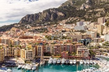 Monaco Fontvieille cityscape Monte carlo French Riviera