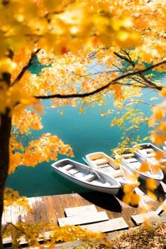 Goshiki-numa Five Colour Pond in Autumn, Urabandai, Fukushima, Japan