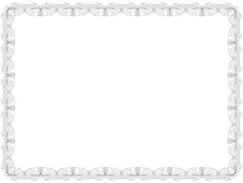 Swirl floral frame with thin ornamental lines as a greeting card isolated on the white background, vector illustration