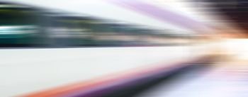 High speed train - abstract background