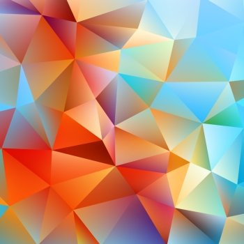 Abstract  background. Colorful triangular abstract background. Trendy  illustration.