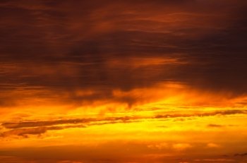 
Scenic orange sunset sky background

