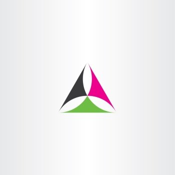 abstract triangle logo business geometry symbol 