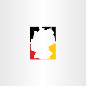 germany map logo vector icon design