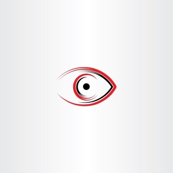 human eye icon symbol stylized outline
