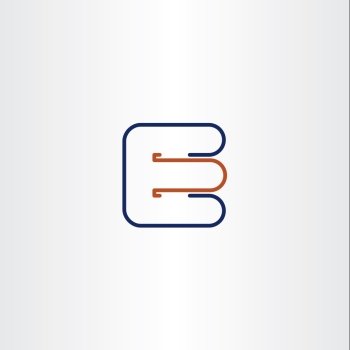 letter e line logo icon design symbol 