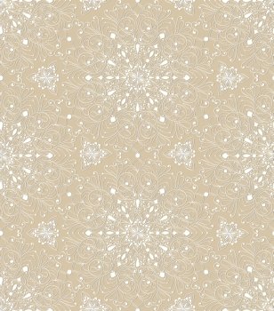 Vector Seamless Floral Lacy Pattern