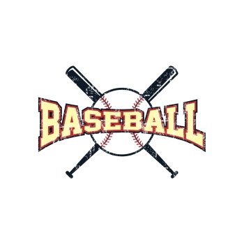 baseball league theme. baseball league sport theme vector art illustration