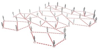 Business People Network Connected Together as Concept. Business People Network