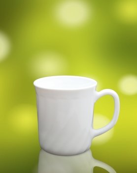 white cup isolated 