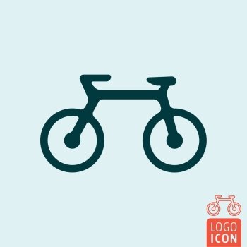 Bicycle icon. Bike isolated symbol. Vector illustration. Bicycle icon isolated.