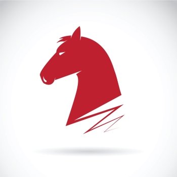 Vector of a horse haed on white background.