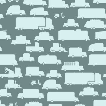 Road transport seamless   background. Repeating pattern car. Ornament  baby toy car