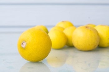 Yellow lemons.