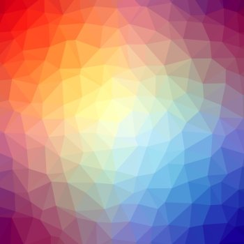 Abstract low poly and triangular color background.