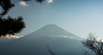 Cloudy with Mountain Fuji