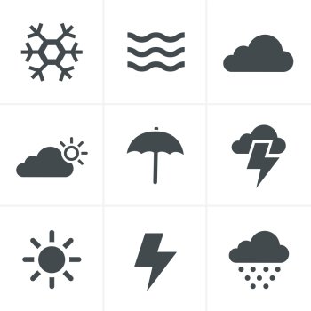 weather  Icons Set, Vector Design