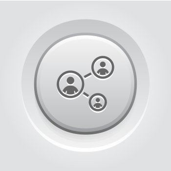 Staff Training Icon. Business Concept. Staff Training Icon. Business Concept. Grey Button Design