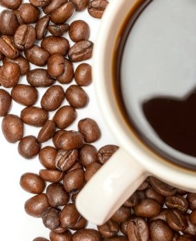 Coffee Beans Representing Hot Drink And Brown