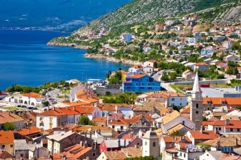 Town of Senj architecture and coast, Primorje region of Croatia