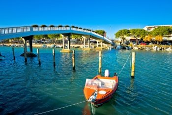 Town of Grado channel and bridge view, Friuli-Venezia Giulia region of Italy