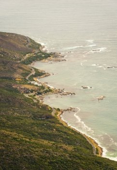 Coastline of Oudekraal Nature Reserve in Cape Town, South Africa