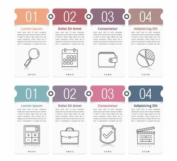 Four Steps Infographics