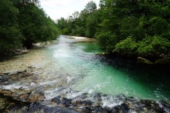 River in Triglavnational park in Slovenia